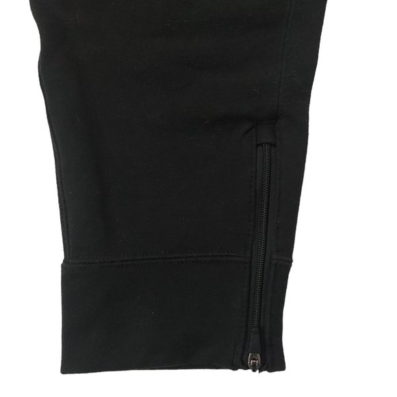 Abercrombie & Fitch Sweatpants Mens Medium Black Tapered Ankle Zip Athletic Gym - Picture 8 of 11